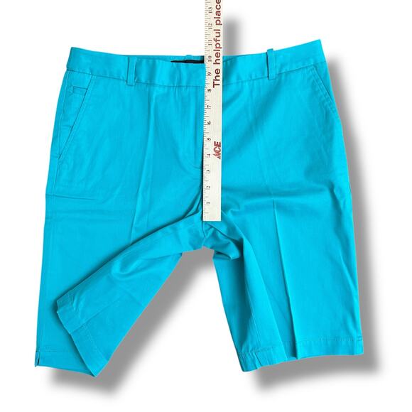 Talbots Bermuda Shorts Women’s Size 6 Aqua Blue Cotton Stretch Classic Fit NWT - Picture 4 of 8
